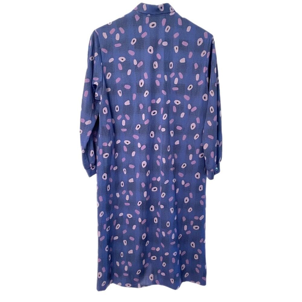 Presence Long Sleeve Button Front Midi Dress Sz 42 - Picture 2 of 3